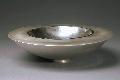 Flat Top Double-Walled Bowl: 4H x 15 Diameter Sterling Silver, Pigmented Epoxy Resin